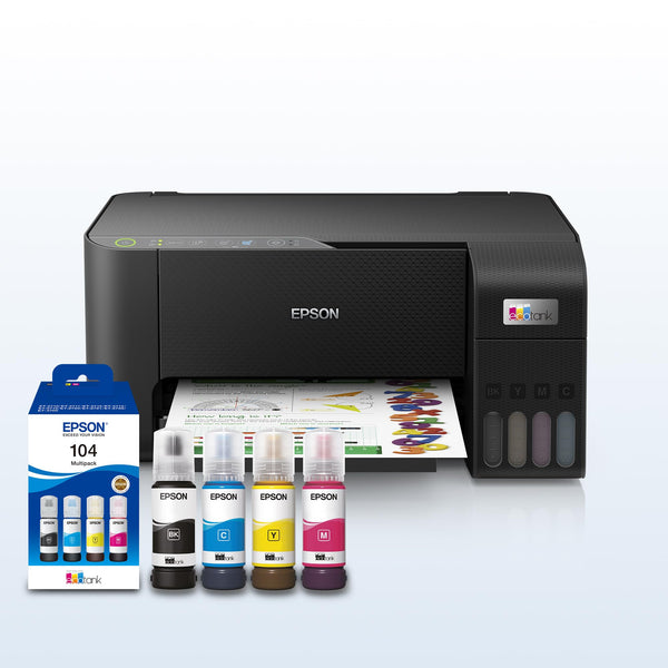 Epson EcoTank ET-2850 A4 Multifunction Air Print and Wi-Fi Ink Tank Printer with double sided printing, Up To 3 Years Of Ink Included