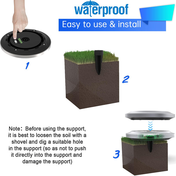 Solar Lights Outdoor Garden,600mAh Solar Ground Lights, 8 LED Solar Disk Lights for Garden Lawn Pathway Yard Landscape Walkway（8 Pack Bright White） ﻿