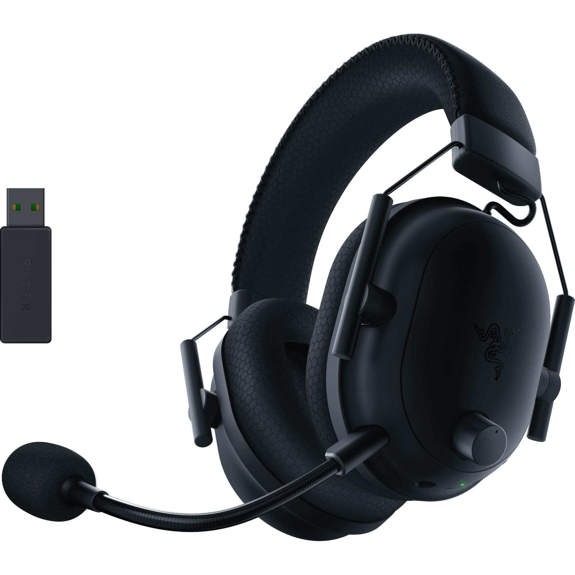 Razer BlackShark V2 Pro (2023) for PC - Premium Wireless E-Sports Headset (HyperClear Super Wideband Mic, TriForce Titanium 50 mm Driver, Bluetooth, Up to 70hrs Battery) White