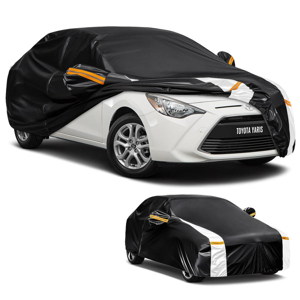 Car Cover Custom Fit for Mini Convertible F57(2016-2023), Car Covers for Outside Storage Waterproof Breathable, Full Cover Outdoor All Weather Protection Rain Sun Dust with Zip and Cotton(Black)