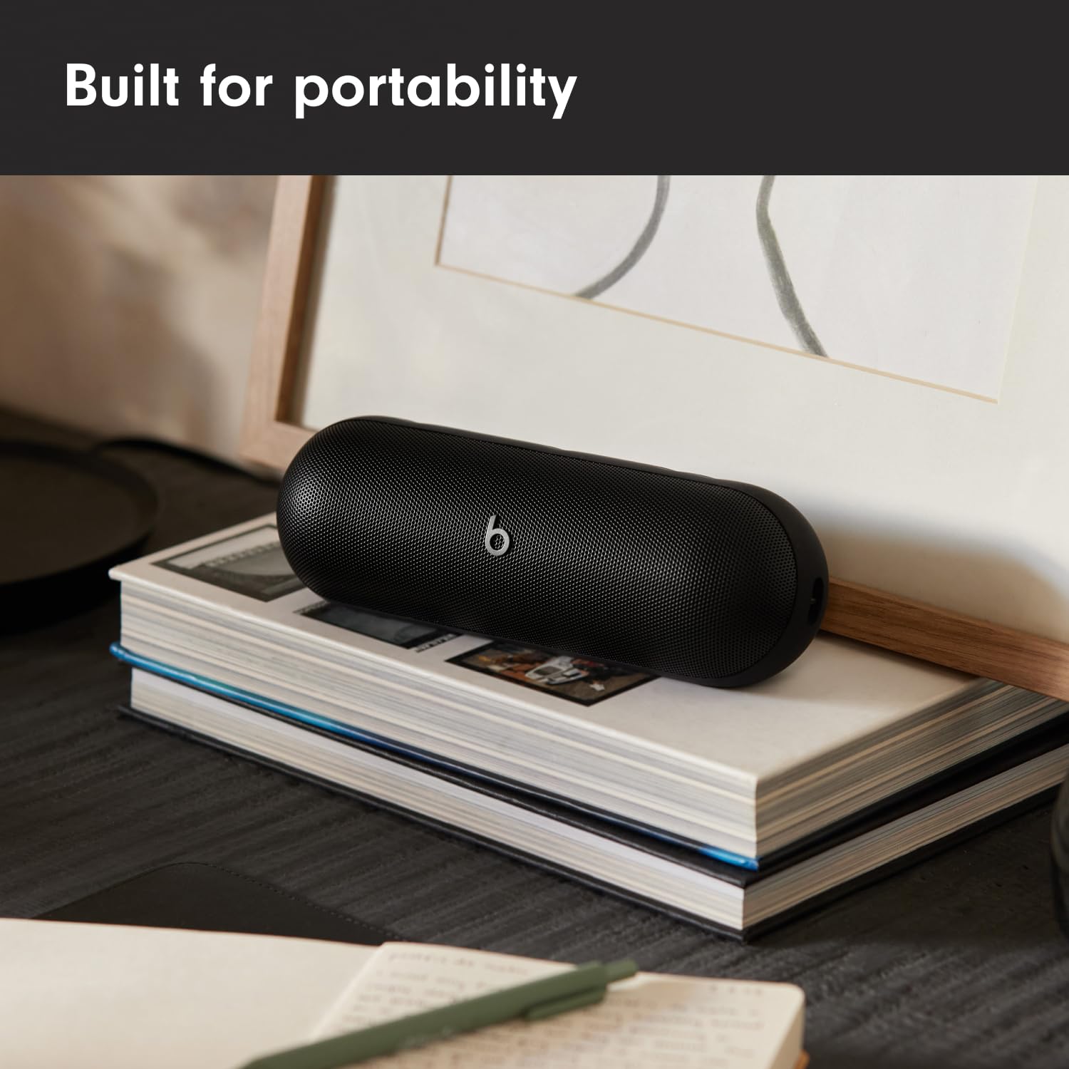 Beats Pill (Latest release)-Portable Bluetooth Speaker, Up to 24H Battery Life, Water Resistant, Bluetooth, Apple & Android Compatible, Seriously loud sound for home, outdoor & travel- Matte Black