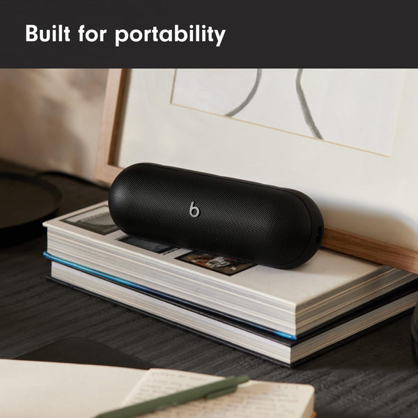 Beats Pill (Latest release)-Portable Bluetooth Speaker, Up to 24H Battery Life, Water Resistant, Bluetooth, Apple & Android Compatible, Seriously loud sound for home, outdoor & travel- Matte Black