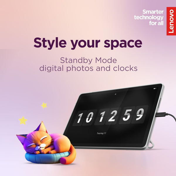 Lenovo Tab M9 Android tablet | 9-inch HD | 32GB | Clear Case + Film | WiFi | 3GB RAM | Arctic Grey | Designed for portable entertainment