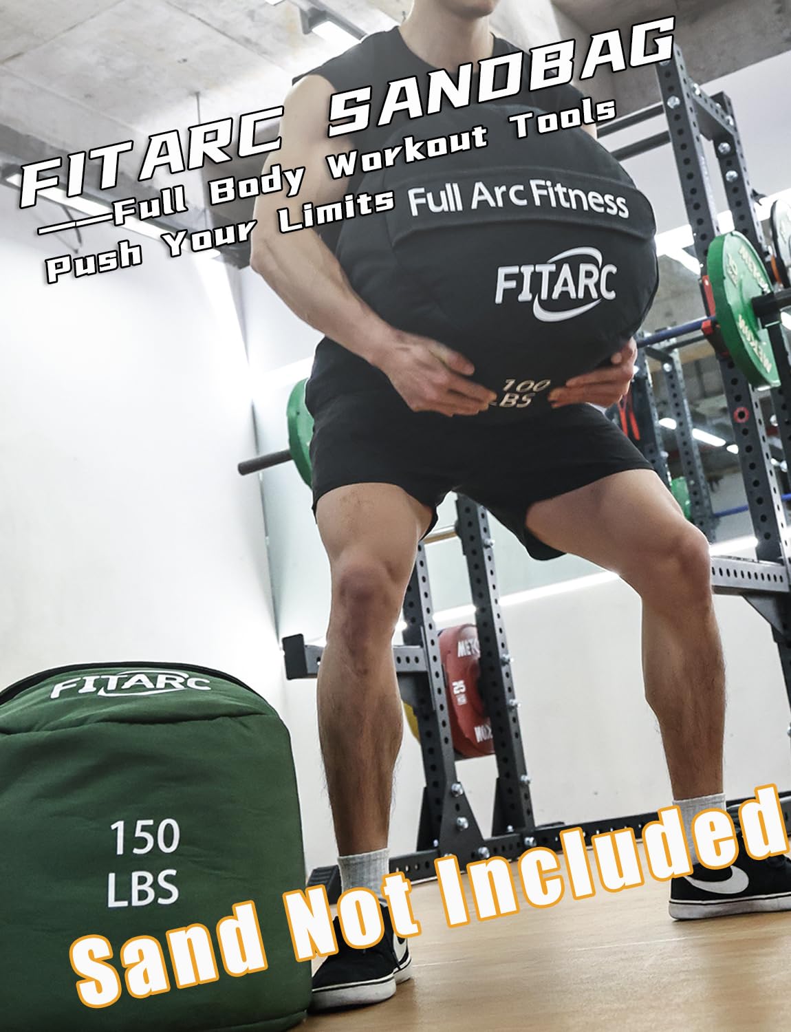 Fitarc Sandbag Workout Bag,Sandbag Training, Sandbags for Fitness,Round Sandbags for Weight Training,Round Sandbag,Cross-Training & Exercise, Workouts