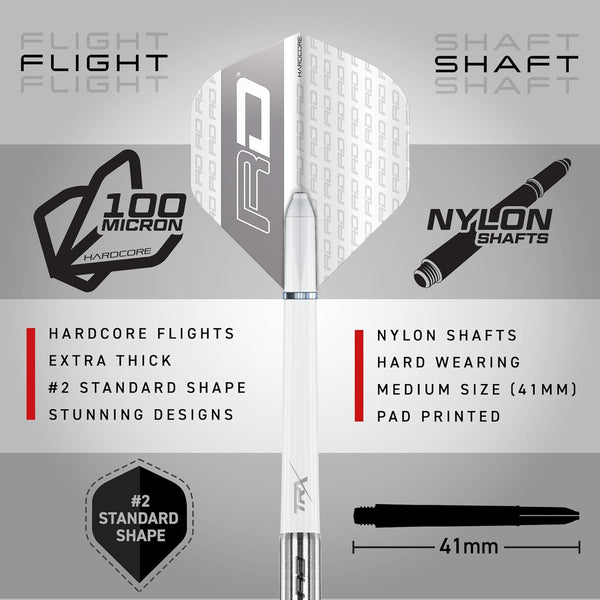 RED DRAGON Javelin: 24g - Tungsten Darts Set with Flights and Stems