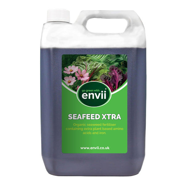 envii SeaFeed Xtra ? Organic Liquid Seaweed Fertiliser, Outdoor Plant Food Ideal for all Plants, Lawns, Gardens and House Plants, Rich in Additional