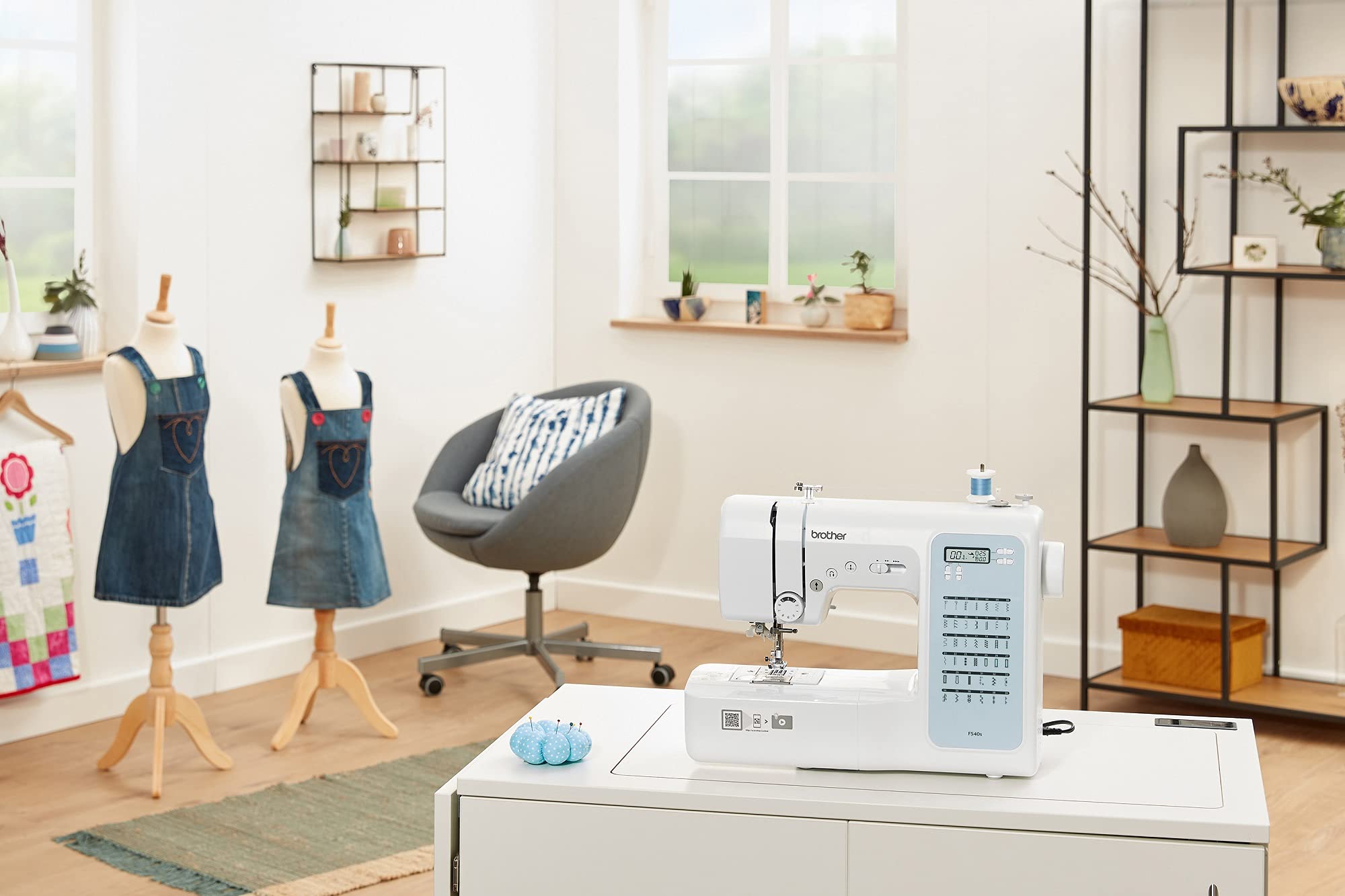 Brother FS40S 40-Stitch Electronic Sewing Machine, White