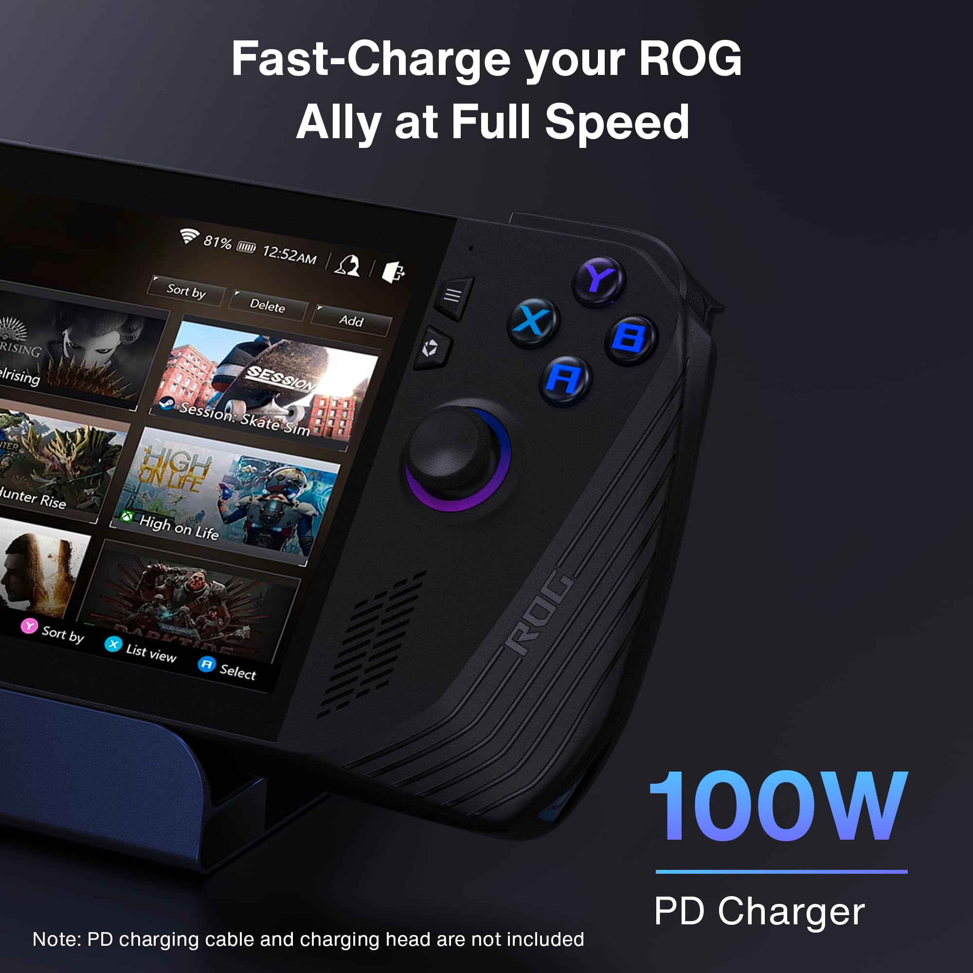 iVANKY 8-in-1 Docking Station for Valve Steam Deck OLED/ASUS ROG Ally X/Lenovo Legion Go/MSI Claw, ROG Alloy/Stream Deck Dock Hub with HDMI 4K@144Hz, Gigabit Ethernet, 3*USB-A 3.0, 100W USB-C Charge