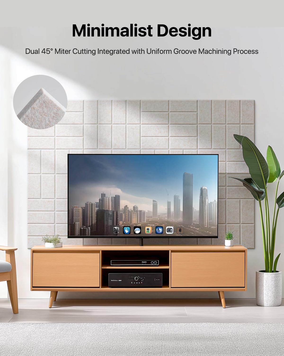 Soundsbay Soundproofing Panels, 12 Pack Acoustic Wall Panels Self-adhesive, 30x30x0.9cm Acoustic Panels for Walls, Ceiling, Home Office