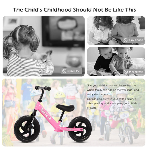 Balance Bike for Toddlers, Kids - 2, 3, 4 Year Olds, Bicycle Toys for 1 Year Old Boys Girls, No Pedal Training Bicycle Toddler Bike