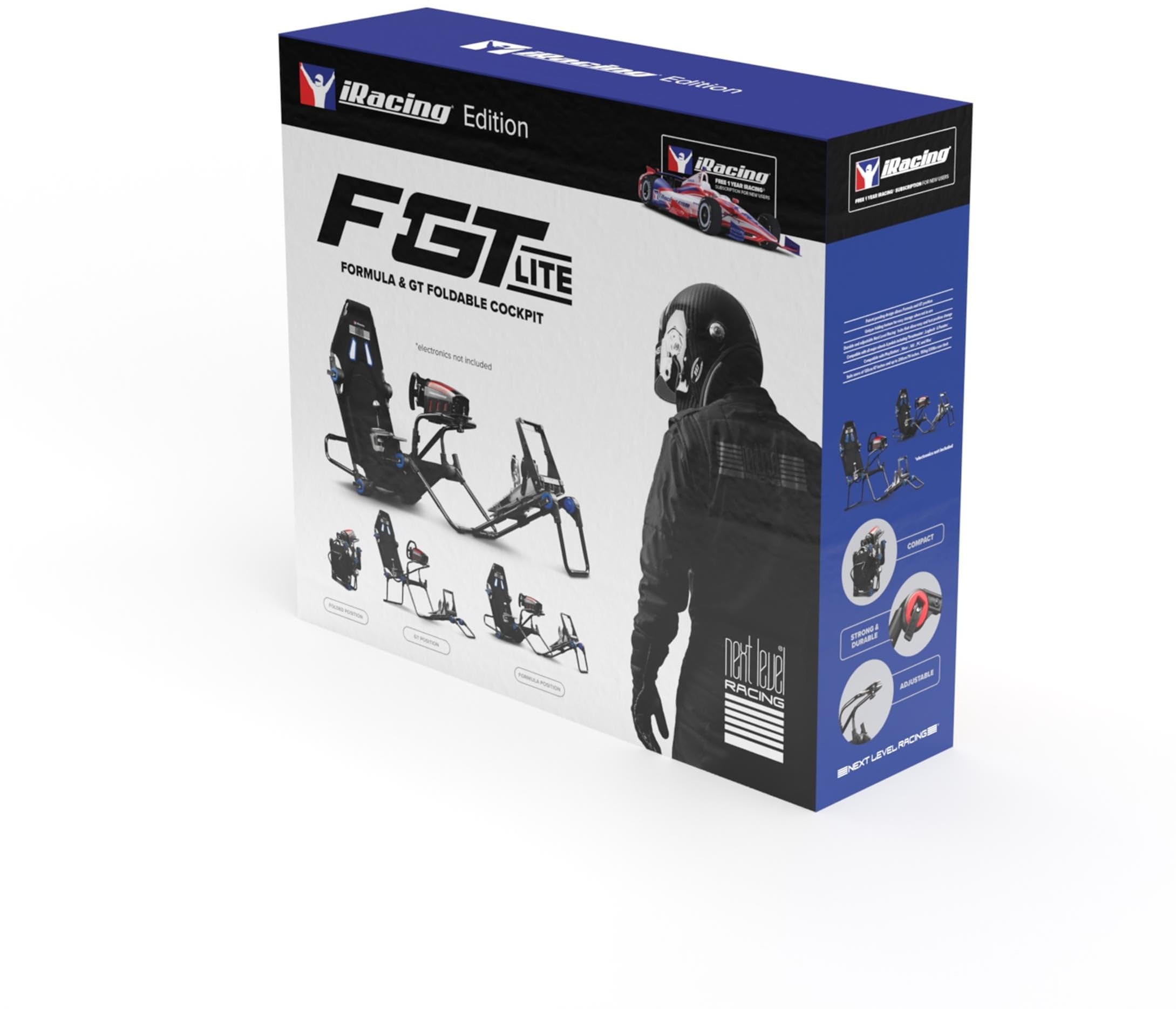 Next Level Racing F-GT LiteFoldable Simulator Cockpit, HDMI