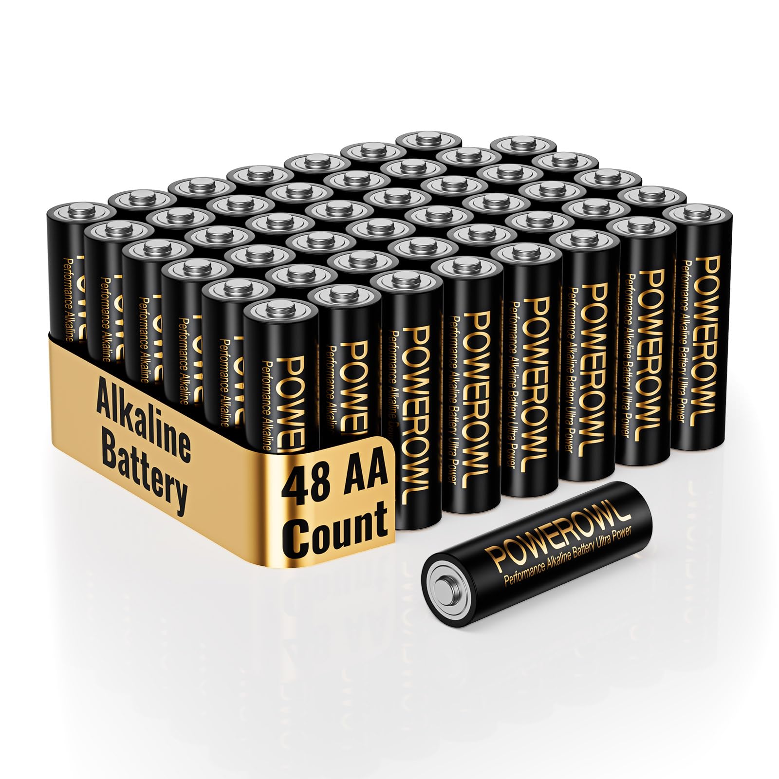 POWEROWL AAA Batteries 24 Pack - Alkaline 1.5v - High-Capacity Long Lasting Triple A Battery, 10-Year Shelf Life