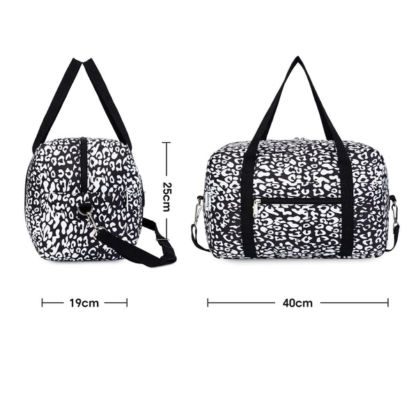 for Ryanair Airlines Cabin Bag 40x20x25 Underseat Foldable Travel Duffel Bag Holdall Tote Carry on Hand Luggage Overnight for Women and Men 20L (Black)