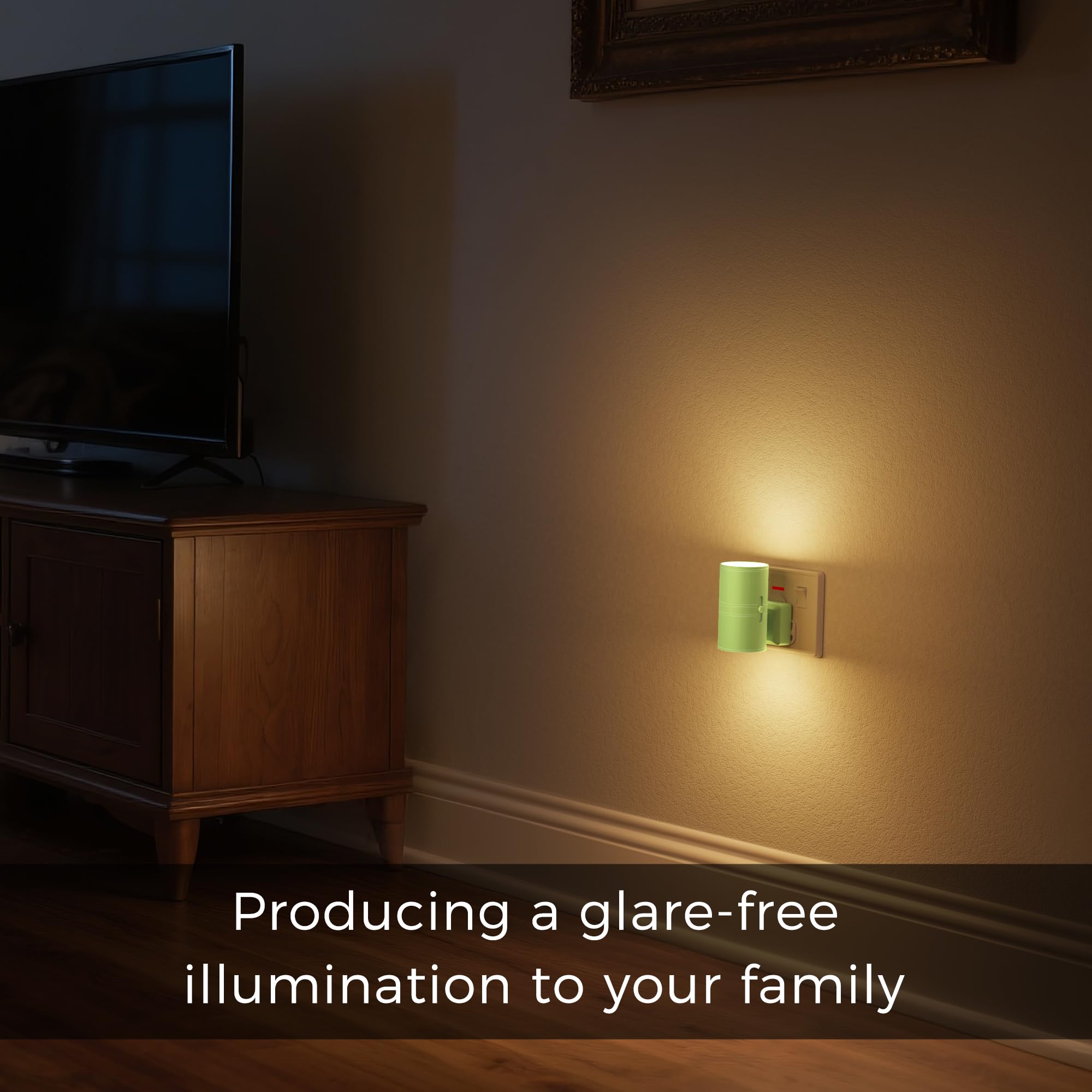 LOHAS-LED Night Light Plug In Wall,1 Pack, Modern Night Light with Dusk to Dawn Sensor, Adjustable Brightness 0-100LM, 3000K Warm White, Dimmable Night Light for Hallway Bathroom Bedroom Stair Toddler