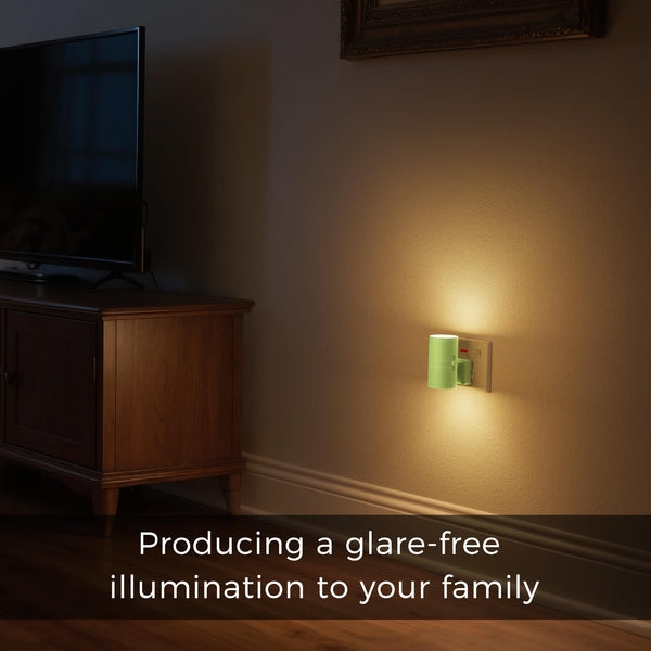 LOHAS-LED Night Light Plug In Wall,1 Pack, Modern Night Light with Dusk to Dawn Sensor, Adjustable Brightness 0-100LM, 3000K Warm White, Dimmable Night Light for Hallway Bathroom Bedroom Stair Toddler