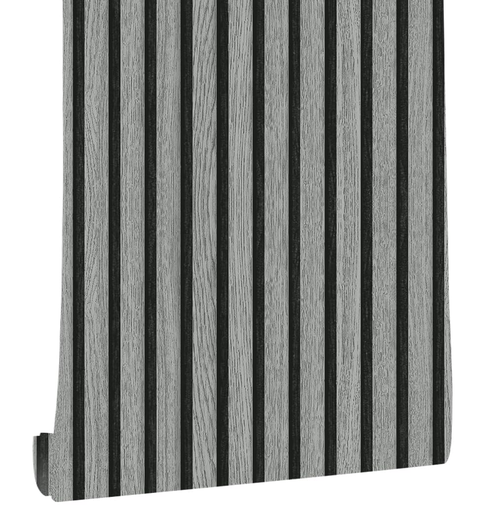 myforHD Self-Adhesive Wood Grating Wallpaper Wood Stripe Grain Natural Wooden Slats Wallpaper Peel and Stick Contact Paper PVC Vinyl Film Removable Waterproof
