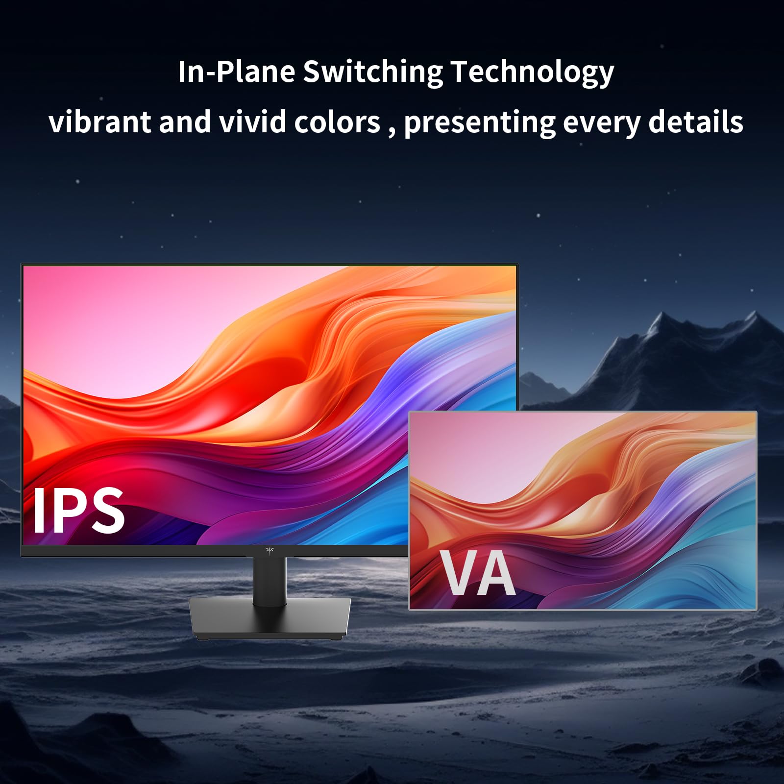 KTC Flat 32 Inch Monitor, QHD 1440P 2K@100Hz IPS Large Computer Monitor, Ultra Thin Bezels, Anti-Blue Light, HDR10, 103% sRGB, 86% DCI-P3, 350 Nits, 3ms MPRT, Adaptive Sync for Working and Gaming