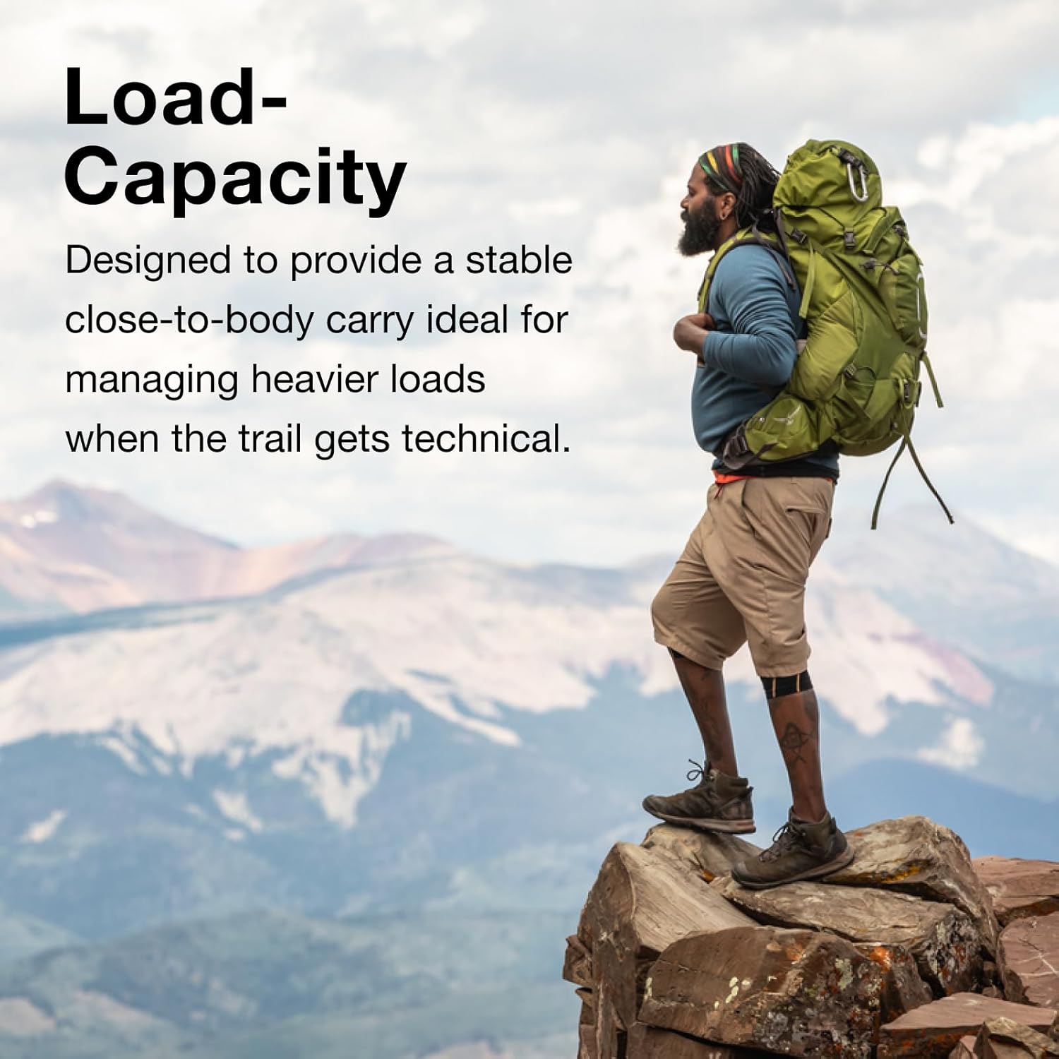 Osprey Aether 65 Men's Backpacking Pack Deep Water Blue - S/M