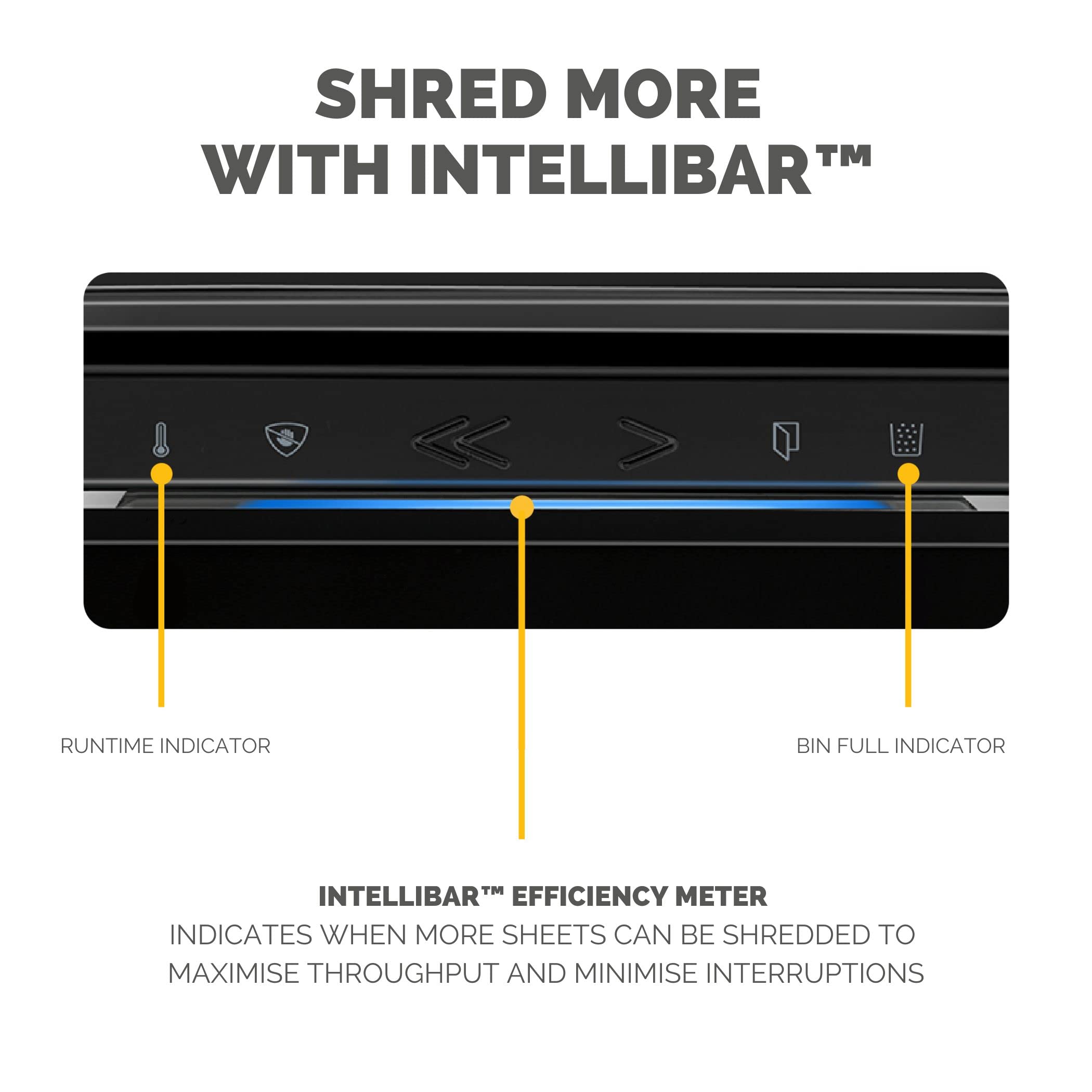 Fellowes 18 Sheet Paper Shredder for Office Use - 100% Jam Proof Cross Cut Shredder - 99Ci Shreds for 30 Minutes - Powershred Office Shredder with Large 34 Litre Pull-Out Bin - DIN Level P4 - Black