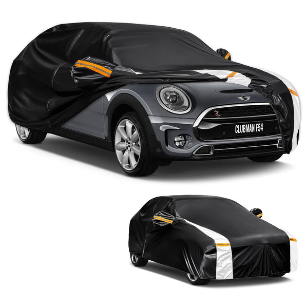 Car Cover Custom Fit for Mini Convertible F57(2016-2023), Car Covers for Outside Storage Waterproof Breathable, Full Cover Outdoor All Weather Protection Rain Sun Dust with Zip and Cotton(Black)