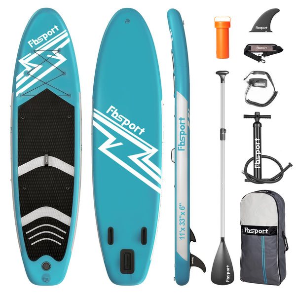 FBSPORT Inflatable Stand Up Paddle Boards,SUP Board,6" Thick Stand Up Paddle Boarding,Paddling Board for Youth & Adult,Surfboard,SUP with Adjustable Paddle/Backpack/Pump/Removable Fin
