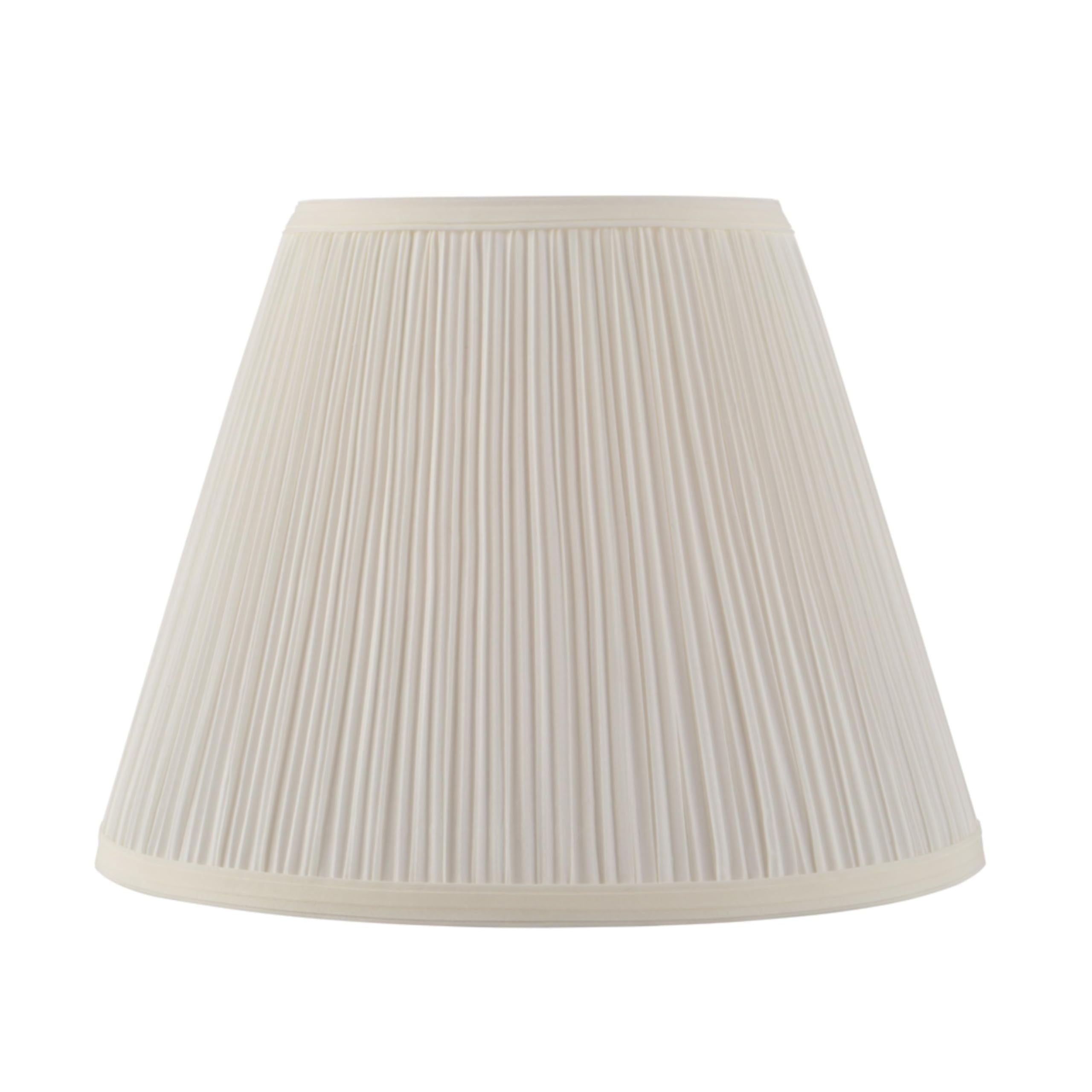 Aspen Creative 33055, Mushroom Pleated Off-White Spider Shade, 7" Top x 13" Bottom x 10" Slant