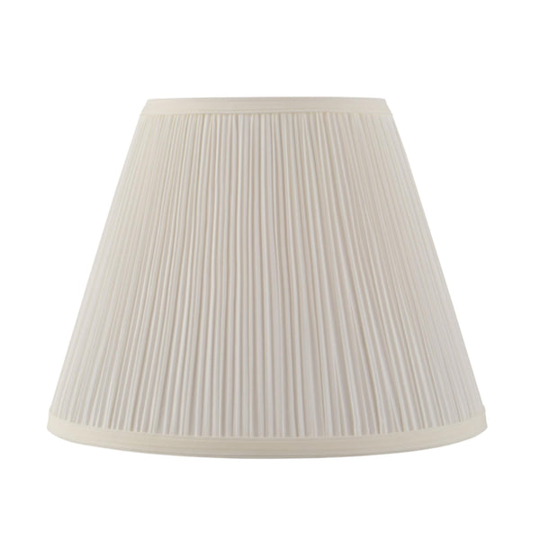 Aspen Creative 33055, Mushroom Pleated Off-White Spider Shade, 7" Top x 13" Bottom x 10" Slant