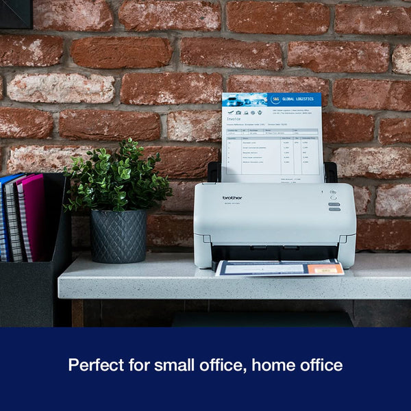 Brother ADS-4300N Desktop Document Scanner |SuperSpeed USB 3.0 |Double-sided |Advanced Image Capture, UK Plug