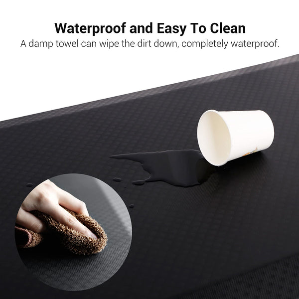 FLEXISPOT Standing Desk Anti-Fatigue Mat Comfort Kitchen Floor Mat Flat Kitchen mats Black