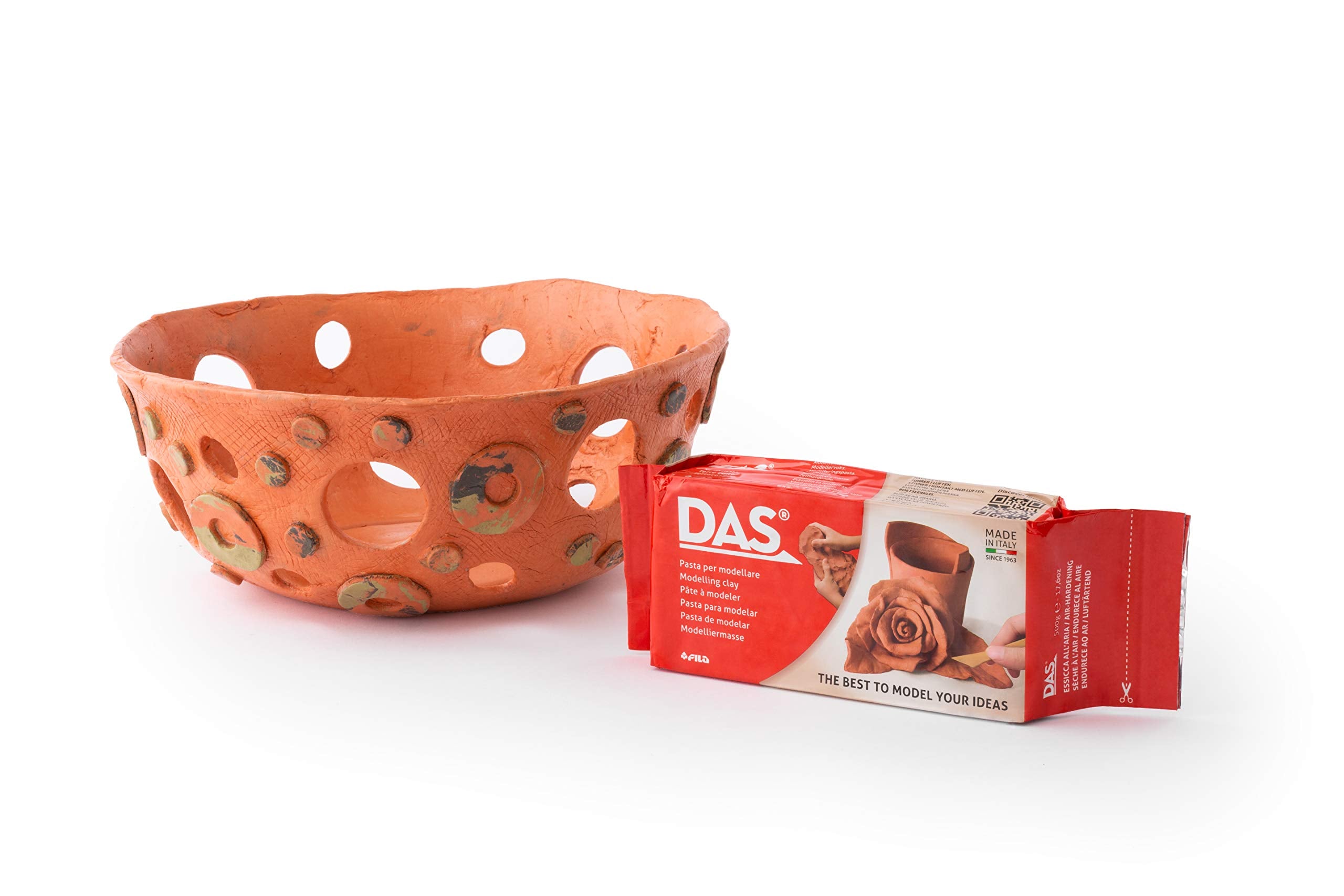 DAS Terracotta Air-Hardening 500g Modelling Clay, For Professionals & Hobbyists
