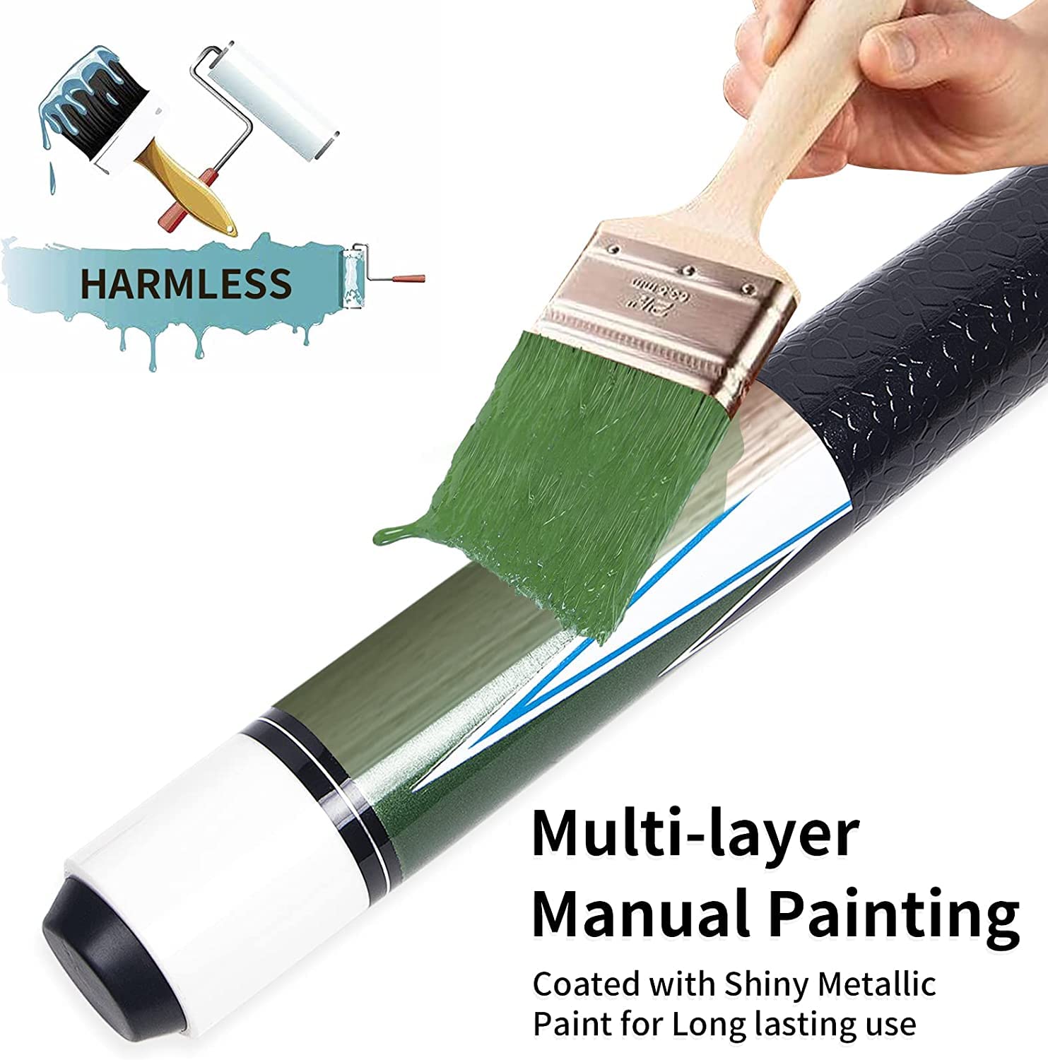 Horse Pool Cue Sticks Set of 4, 58 Inch Billiard Cue Pool Cue Sticks, 13 mm Tips for Billiard Table Sport