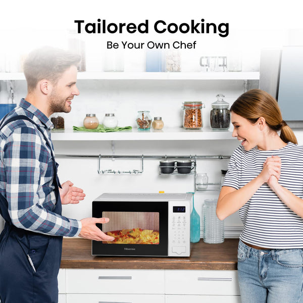 Hisense H23MOBSD1HUK 23 Litre 800W electronic Microwave with Auto Defrost, Digital Display, Smart Cook, Multi level cooking and Easy Clean- Black