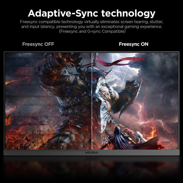 KOORUI 32 inch Curved Gaming Monitor,1440p(2560x1440),170Hz.1ms, 2K, QHD,VA 1500R, HDR10,Adaptive Sync, VESA & Eye Care Ultra-Thin Support DP/HDMI