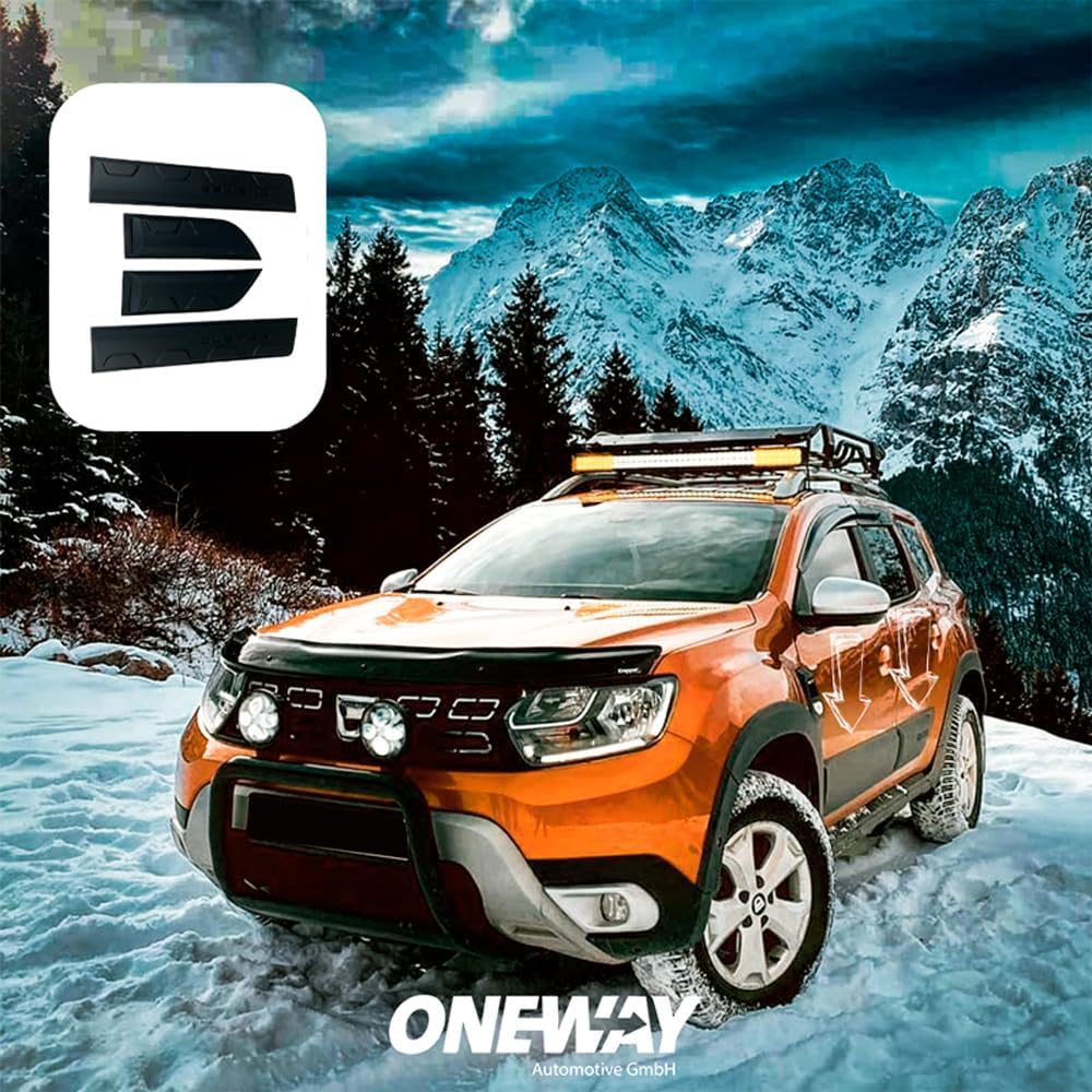 Oneway Body Cladding compatible with Dacia Duster II 2018-2024 - Matt black