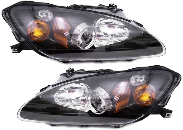 GAZOZ PERFORMANCE Exterior Accessories - Projector Headlights Headlamps Amber Corner Compatible with 2004-05-06~2009 Honda S2000 AP2