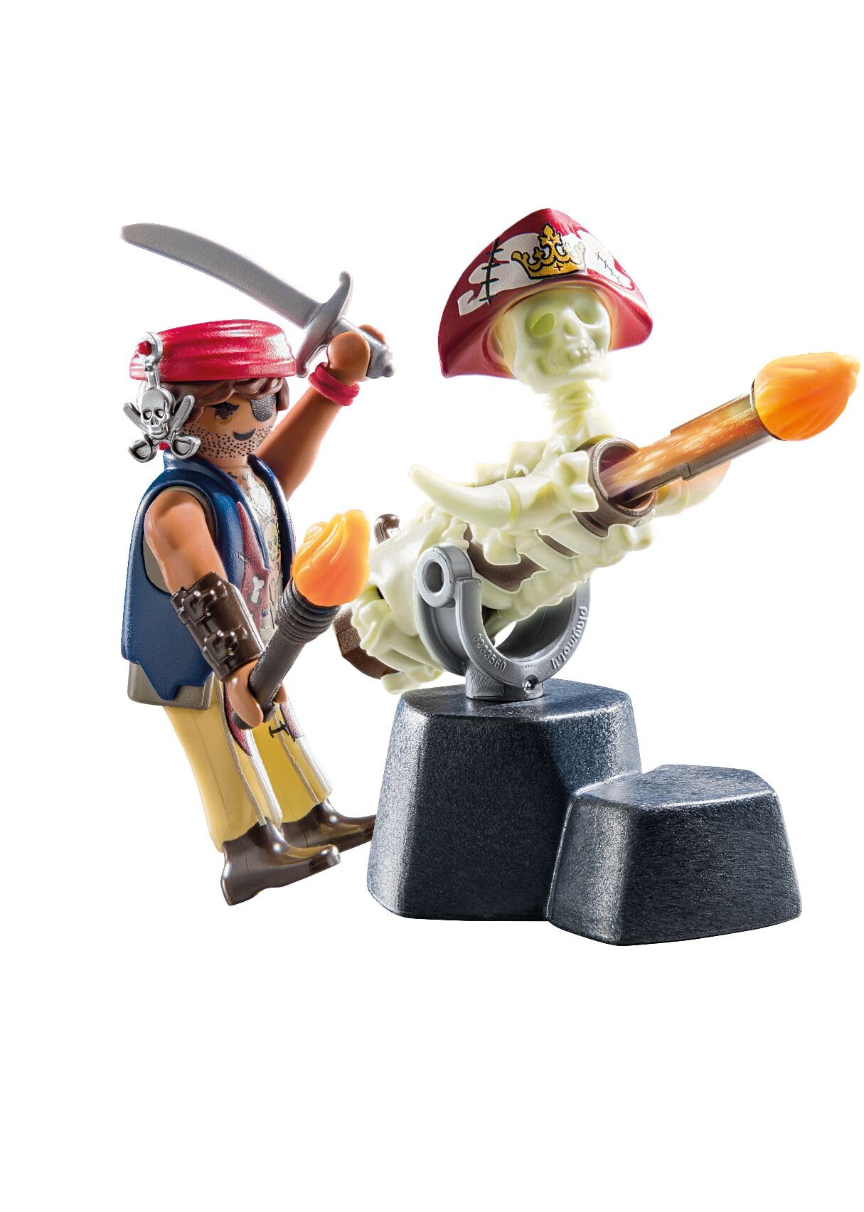 Playmobil 71418 Pirates: Small Pirate Vessel, exciting adventures on the high seas, complete with extensive accessories, fun imaginative role-play, playsets suitable for children ages 4+