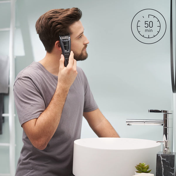 Panasonic ER-GB62 Wet & Dry Electric Hair, Beard & Body Trimmer for Men with 40 Cutting Lengths, Black