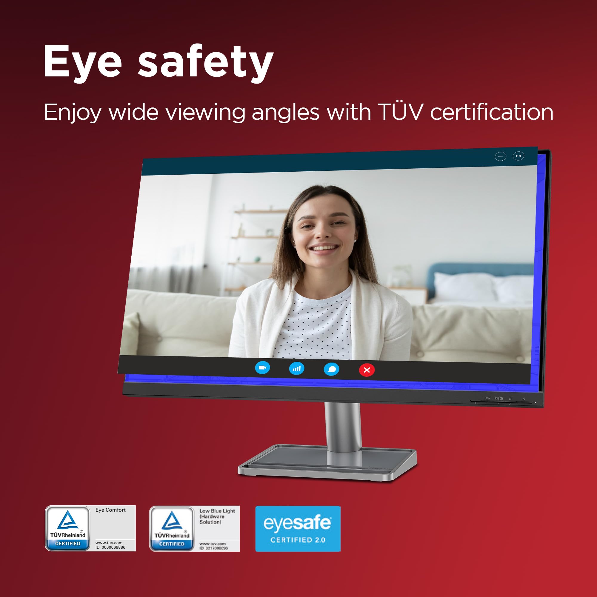 Lenovo L27i-4B 27 Inch PC Monitor | FHD, 1080p, 48-100Hz, IPS, 4ms, VGA and HDMI