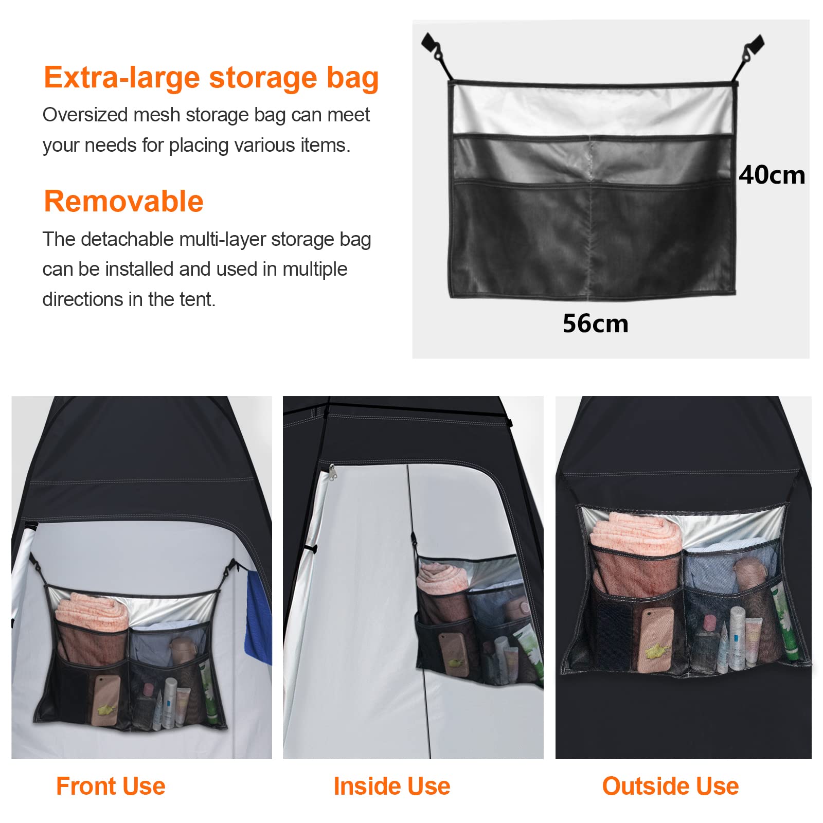 Pop Up Toilet Tent riggoo Portable Shower Toilet Tents for Camping Privacy Outdoor Changing Room for Beach Fishing Hiking Sun Shelter (UV Protection)