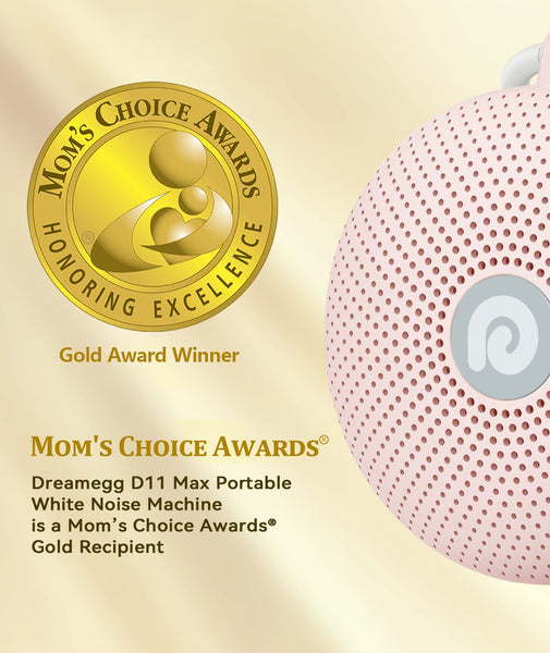 Dreamegg White Noise Machine, Portable Sound Machine Baby Features Powerful Battery, D11Max Sleep Aid Sound Machine for Baby Adults 21 Soothing Sounds for Sleeping Nursery Travel Gift USB Rechargeable