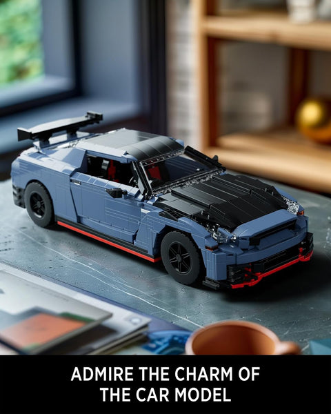 Nifeliz GTRS-35 Sports Car Building Set, 1:14 Scale Collectible Car Model Kit for Display, Gift for Adult Car Enthusiasts (NF10285)