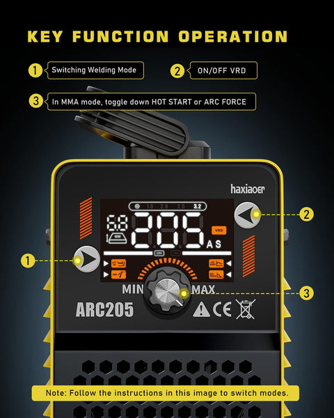 haxiaoer ARC Welder Machine 240V Full Kit - 140A 10 Welding Rods 2 in 1 MMA Lift TIG IGBT Stick Welder with Strap Digital Smart LCD Display Inverter Welding Machine Hot Start ARC Force VRD
