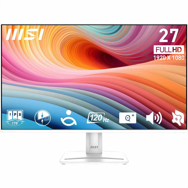 MSI PRO MP273QW E2 27 Inch WQHD Office Monitor - 2560 x 1440 IPS Panel, 100 Hz, Eye-Friendly Screen, Built-in Speakers, Tilt-Adjustable - HDMI 2.0b, DP (1.2a)