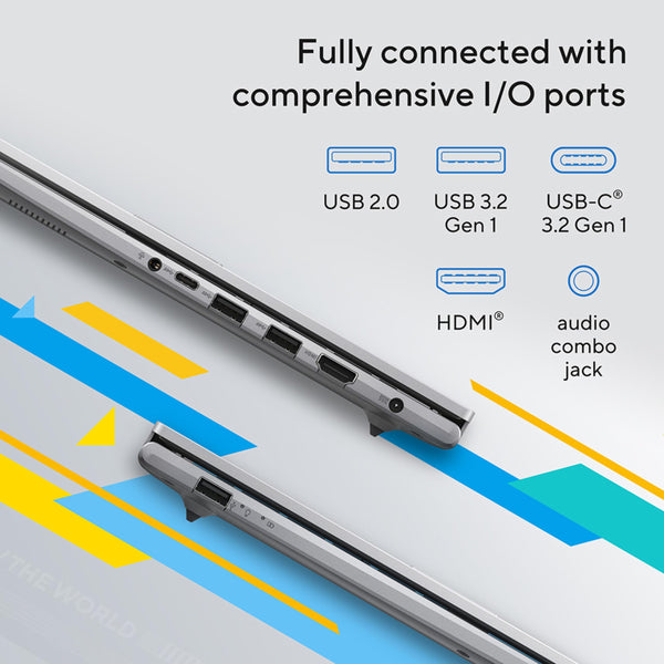 ASUS Vivobook 16 X1605VA Laptop | 16.0" WUXGA 16:10 Screen | Intel Core 7-150U | 16GB RAM | 1TB PCIe SSD | Windows 11 | Silver