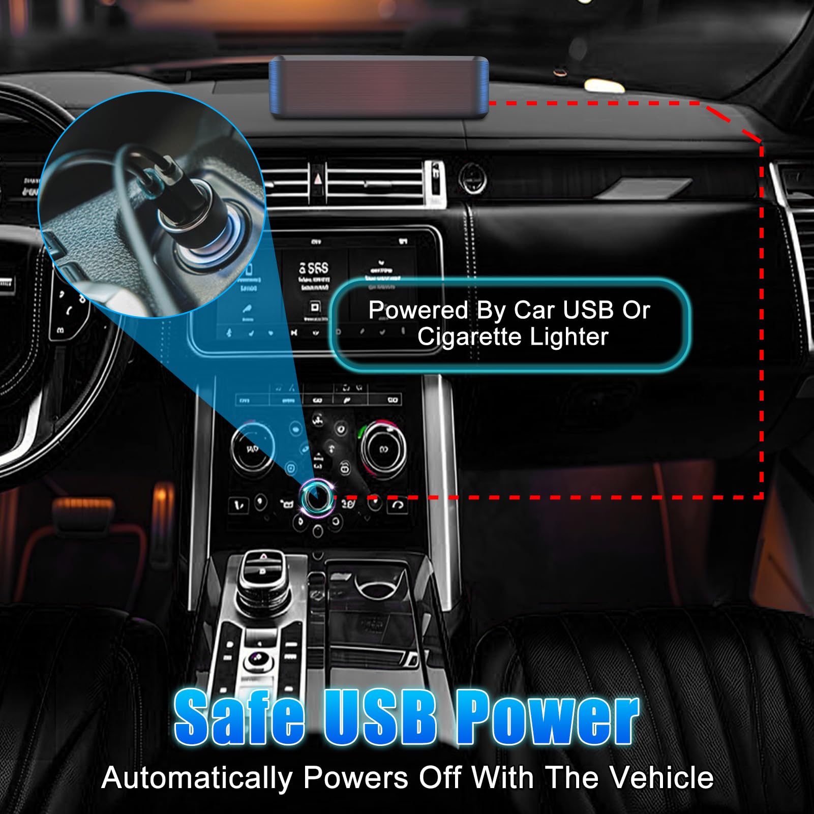 WODHMIEY HUD Speedometer Projector,Windshield Projector Speedometer HUD with GPS & Beidou, Auto Brightness Adjustment, 10Hz Refresh Rate, Clear Display with Sunshade, Automatic Startup White MPH