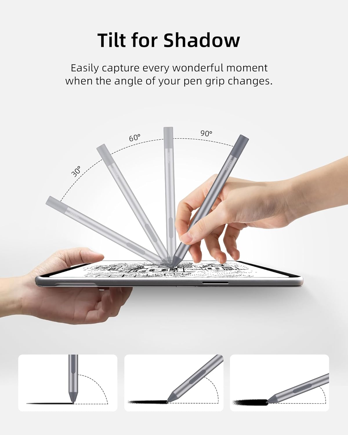 Metapen Stylus Pen M2 Biz for Microsoft Surface(4096 Pressure Level, 180 Days AAAA Battery Life), 2-in-1 Button Surface Pen for Surface Pro X/9/8/7/6/5/4/3/Go 3/Studio 2/Book 3/Duo, ASUS VivoBook Flip