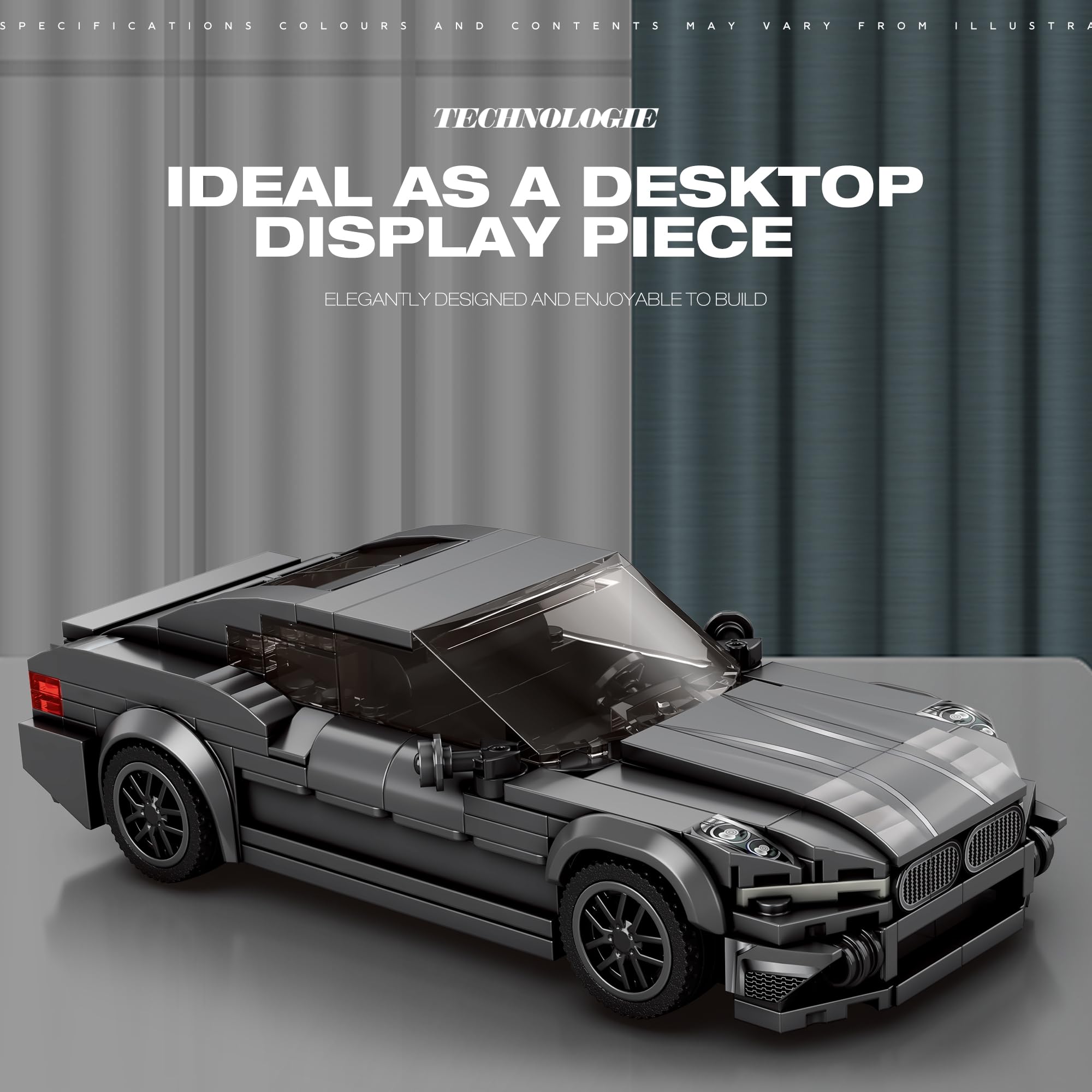 Ebortsin Sports Car Building Set for M760Li, Racing Car Model Building Blocks, 398 PCS Collectible Iconic Sports Vehicle Construction Kit, Gifts for Kids & Sportscar Enthusiasts