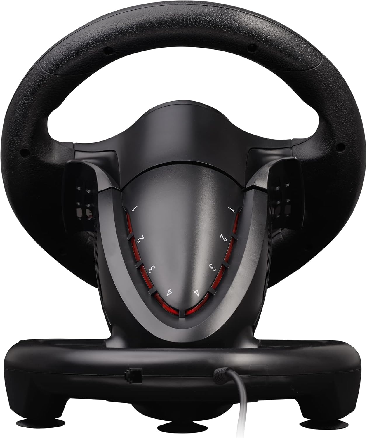Numskull Next-Gen Pro Racing Wheel with Pedals and Shifter - Compatible with Xbox Series X|S, Xbox One, PS4, Nintendo Switch and PC - Realistic Steering Wheel Controller Accessory