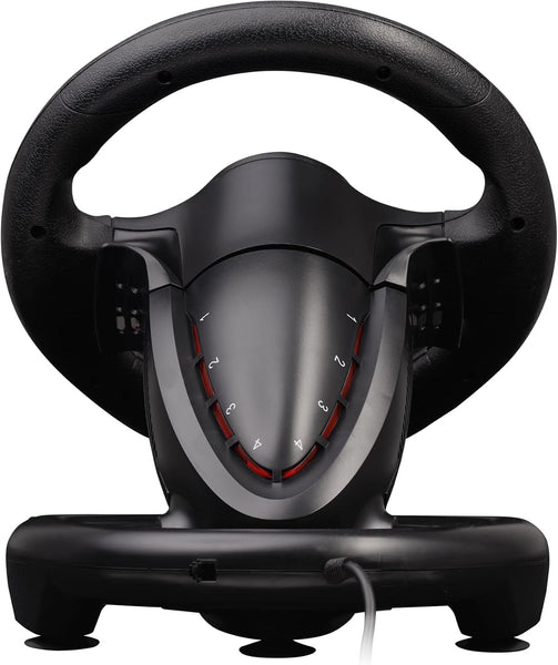 Numskull Next-Gen Pro Racing Wheel with Pedals and Shifter - Compatible with Xbox Series X|S, Xbox One, PS4, Nintendo Switch and PC - Realistic Steering Wheel Controller Accessory