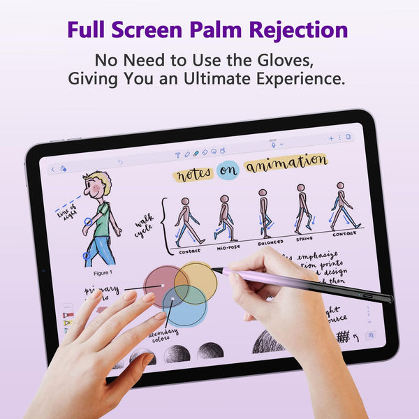 TQQ Pencil Compatible iPad 2018-2025, 2X Faster Charge, Pixel Precision, Tilt Sensitive Stylus Pen for Apple iPad 11/10/9/8/7/6th Gen, Pro 12.9/11/13 Inch M4, Air 3/4/5/M2/M3, Mini 5/6